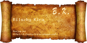 Bilszky Kira névjegykártya